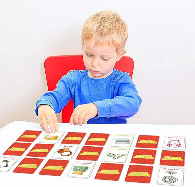 Card Game, Card Games for Kids Ages 4-8, Easy to Learn, Easter Basket Stuffers Gifts Ideal, Fun for Family Game Night Party Travel Preschool Classroom (Memory Match & Crazy 8s)