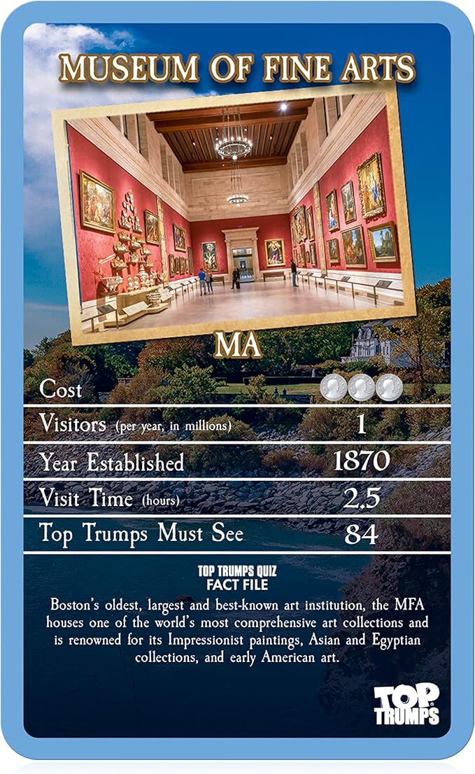 Top Trumps Card Game New England - Family Games for Kids and Adults - Learning Games - Kids Card Games for 2 Players and More - Kid War Games - Card Wars - for 6 Plus Kids