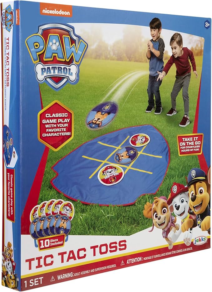 Paw Patrol Tic Tac Toe Toss Game for Indoor & Outdoor Play!