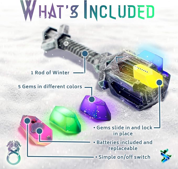 Freeze Tag Redefined: Vikings of The Northern Lights | 3-10 Players, Ages 5+ | Outdoor Games for Kids | Camping Games | Outdoor Toys for Kids Ages 8-12 | Viking Toy | Like a Glowing Thor Hammer!