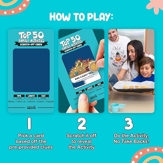 The Ultimate Family Bonding Bundle, Top 50 Family Games + Top 50 Family Activities Scratch Off Decks. +1,000 Hours of Fun. Create Memories That Will Last Forever!…