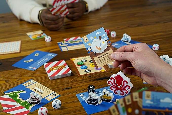 Kraken Skulls - A Swashbuckling Pirate Board Game of Dice and Danger! Family Game Night Fun, 30-45 Minutes, 2-6 Players, Ages 14+