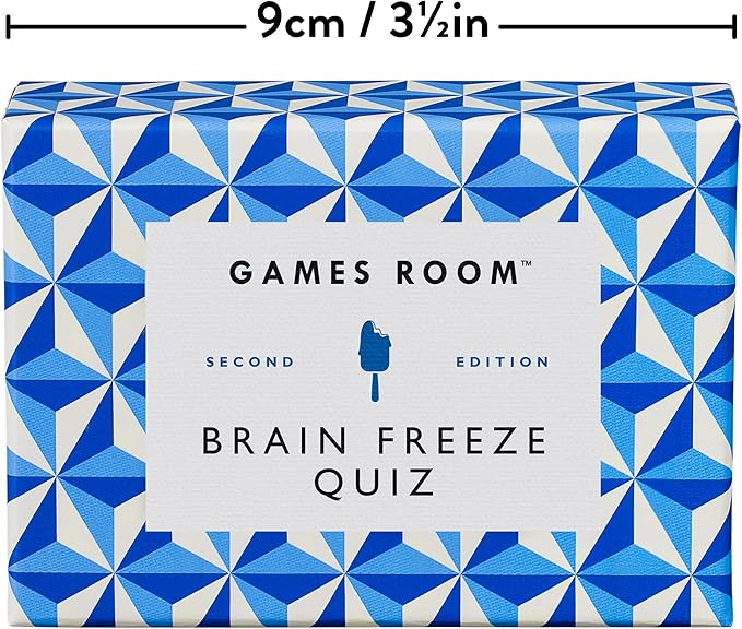 Ridley’s Brain Freeze Trivia Card Game – Trivia Games for Adults and Kids – 2+ Players – Includes 140 Unique Question Cards – Fun Quiz Cards That Make a Great Gift