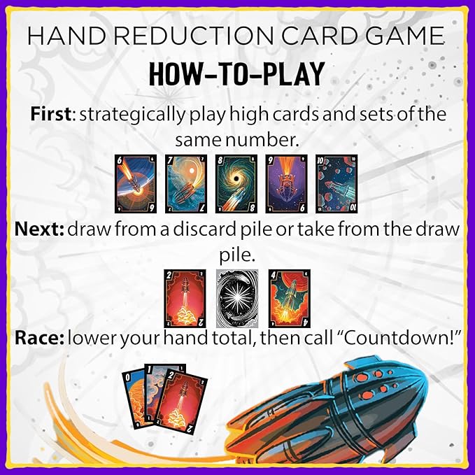 Grandpa Beck's Games 3-2-1 Countdown | Hand Elimination Card Game for Kids, Teens, Family & Adults | from The Creators of Cover Your Assets | 2-8 Players Ages 7+