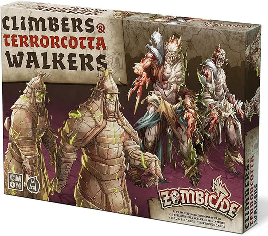 Zombicide White Death: Climbers & Terrorcotta Walkers Expansion - Add 30 New Minis! Cooperative Strategy Game with Tabletop Miniatures, Ages 14+, 1-6 Players, 1 Hour Playtime, Made by CMON