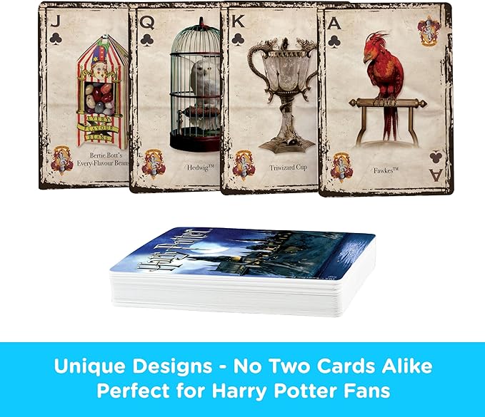 AQUARIUS Harry Potter Playing Cards - HP Themed Deck of Cards for Your Favorite Card Games - Officially Licensed Harry Potter Merchandise & Collectibles
