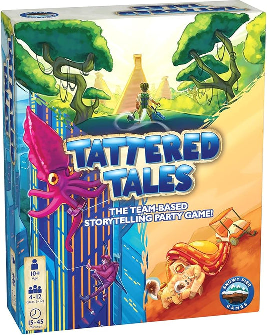 Tattered Tales: Storytelling Party Game | Fun 4-12 Player Card Game | Family-Friendly | Award Winning | Great for Groups of Friends, Adults, Teens, and Kids | Team-Based Game