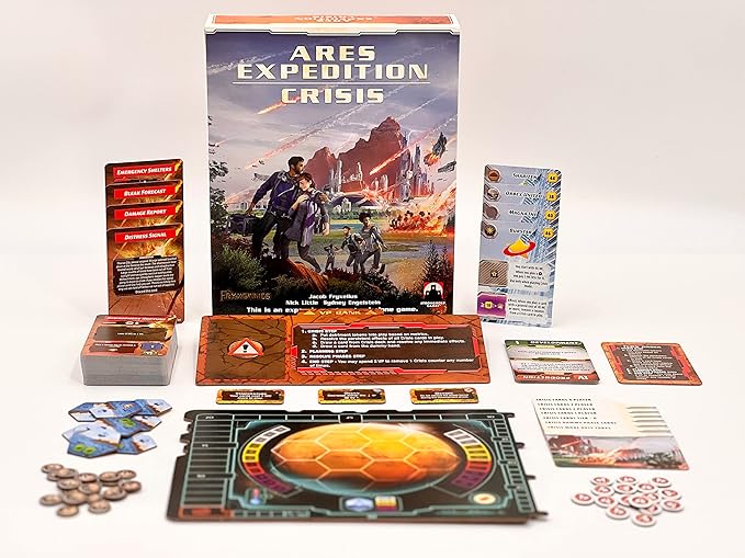 Stronghold Games Terraforming Mars Ares Expedition: Crisis - Cooperative Board Game Expansion - 2 to 4 Players, Ages 14+