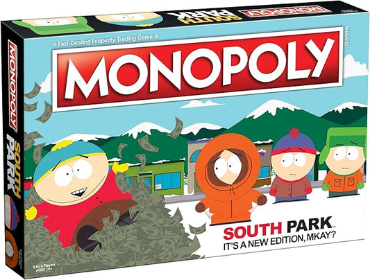 Monopoly South Park | Based on Comedy Central South Park Show | Featuring Familiar Locations, Episodes, and Characters | Officially-Licensed & Collectible Monopoly