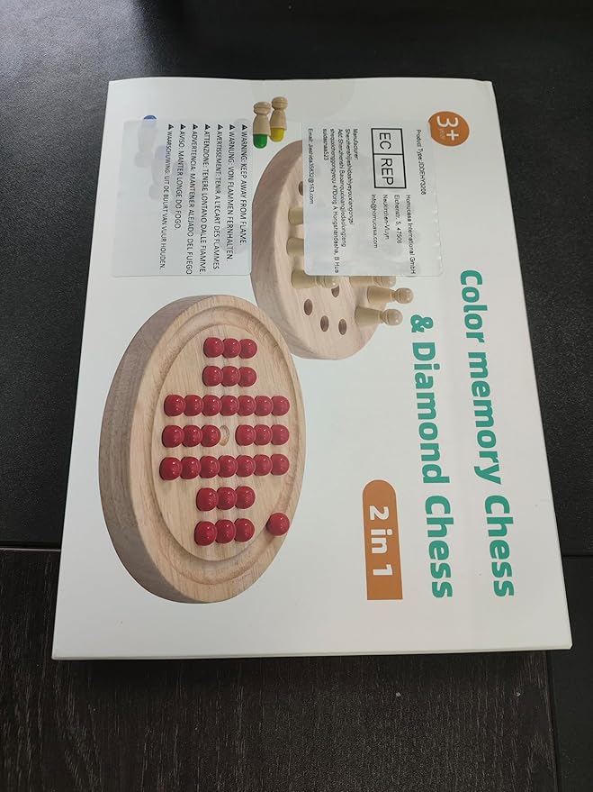 Wooden Memory Chess, Double-Sided Color, Kids Wooden Memory Match Stick Chess with Storage Bag