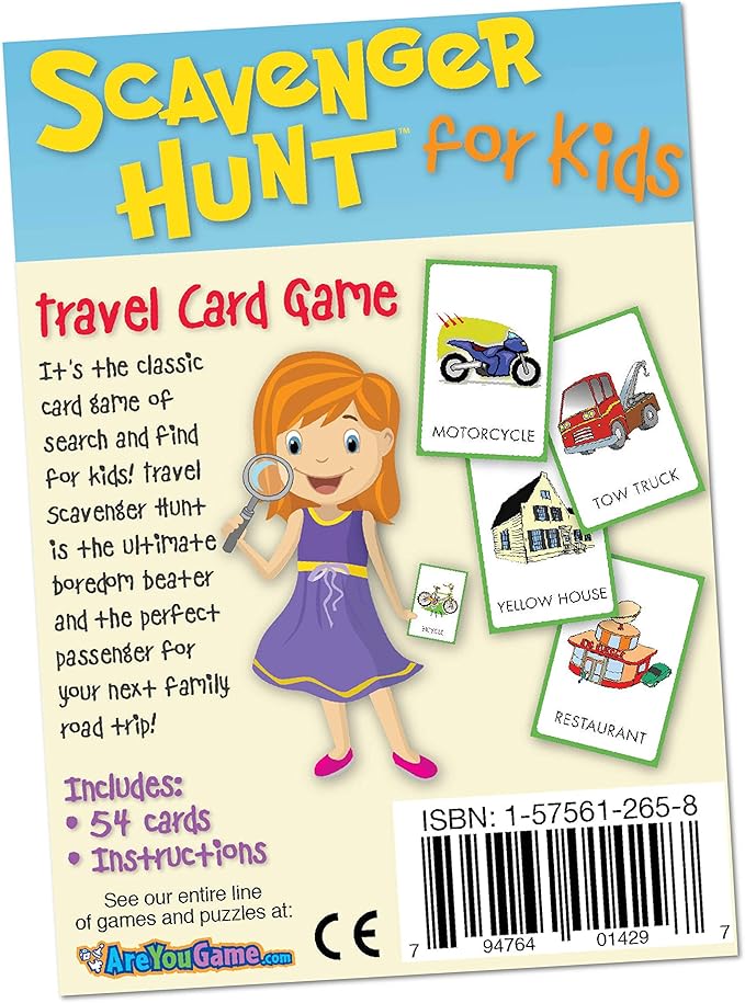 Briarpatch Travel Scavenger Hunt Card Game for Kids, Activities for Family Vacations, Road Trips and Car Rides, Ages 6 and Up