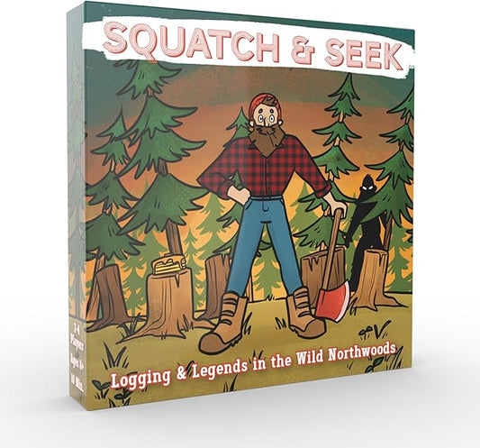 Prolific Games Squatch & Seek – A Hilarious Combat Memory Card Game of Lumberjacks and Sasquatch – Fun for Families & Game Nights – Fast-Paced Strategy for Ages 8+