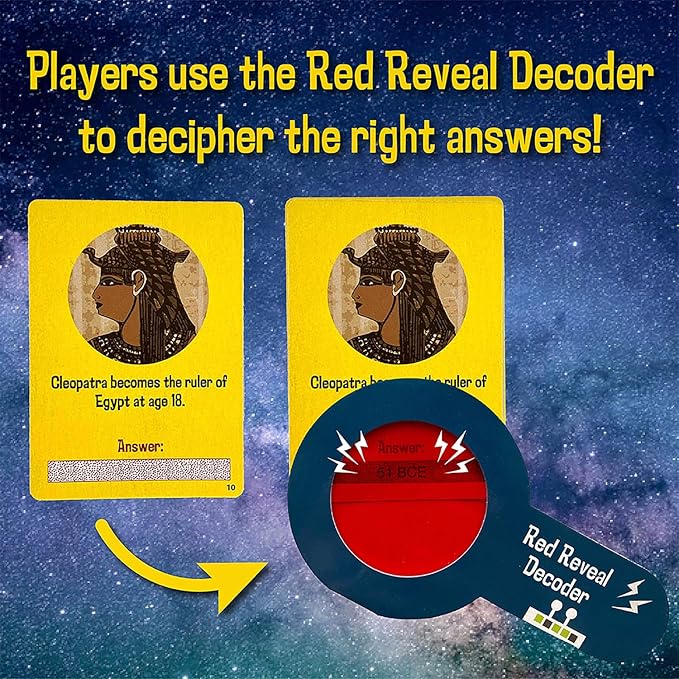 University Games, Scholastic Time Machine History Travel Card Game in a Tin for Kids, for 2 to 4 Players Ages 8 and Up