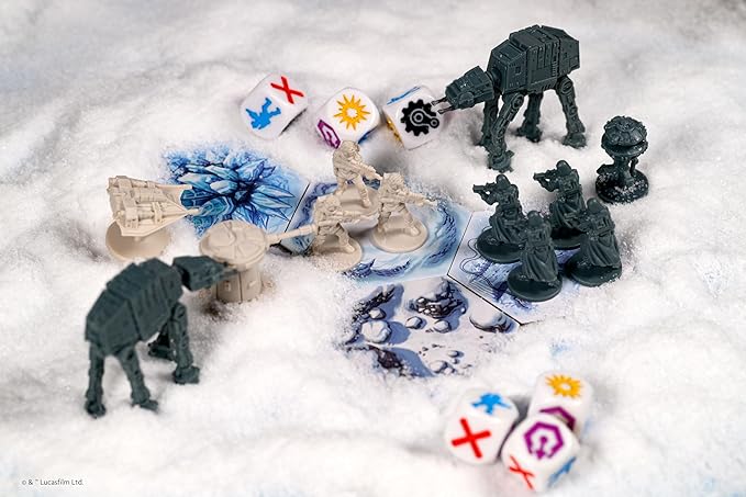 Asmodee Star Wars: Battle of Hoth Board Game - Command The Imperial Army or Rebel Forces in a Fast-Paced Miniatures Strategy Game, Ages 8+, 2-4 Players, 30 Minute Playtime