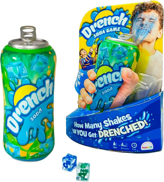 MUKIKIM Drench Soda Game - Family & Party Interactive Game of Chance. Roll Dice, Shake Can & Pull The Tab! The Last Person to Stay Dry Wins!