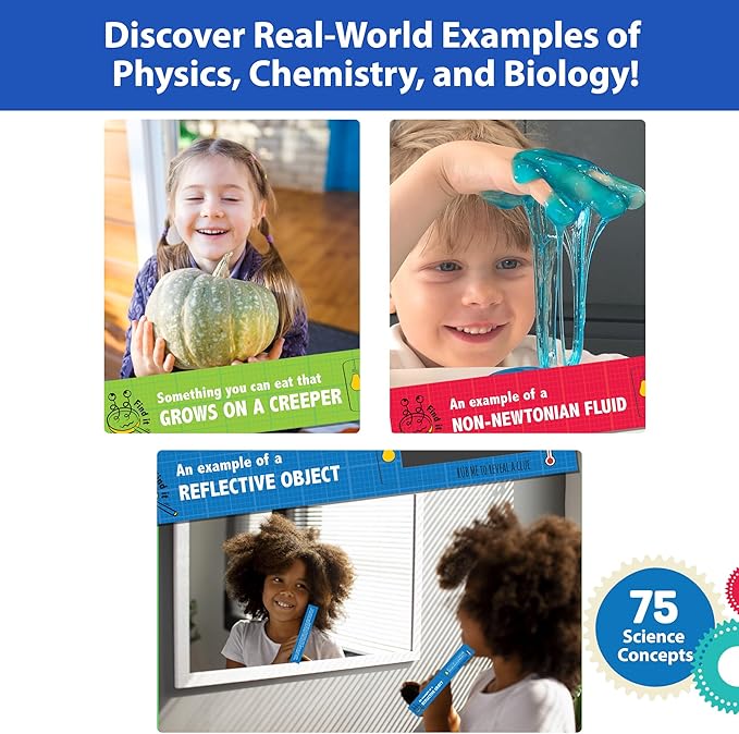 Chalk and Chuckles- STEM Scavenger Hunt Game for Kids Ages 8-12 Years, Indoor and Outdoor Activities, Fun Classroom and Family Game