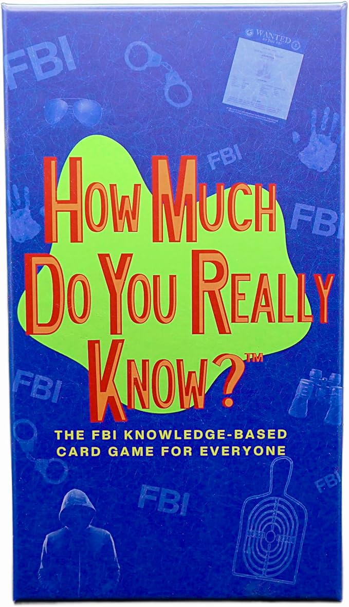 Card Game – FBI Trivia Game for Teens, Adults, and Family Game Night