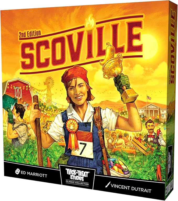 Trick Or Treat Studios, Scoville 2E - Revitalized Hot & Spicy Strategy Farming Board Game - for 1 to 6 Players Ages 14+