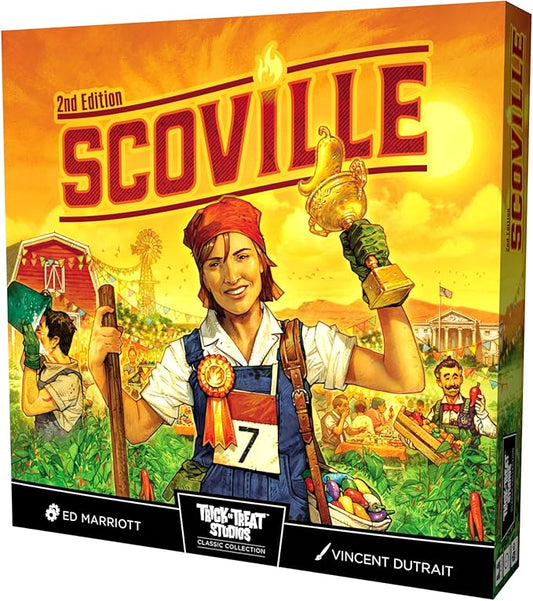 Trick Or Treat Studios, Scoville 2E - Revitalized Hot & Spicy Strategy Farming Board Game - for 1 to 6 Players Ages 14+