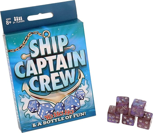 TDC Games Ship Captain Crew Dice Game, Great for Party Favors, Family and Travel Games, Dice Game for Adults