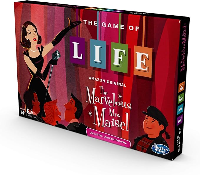 Hasbro Gaming The Game of Life: The Marvelous Mrs. Maisel Edition Board Game; Inspired by The Amazon Original Prime Video Series