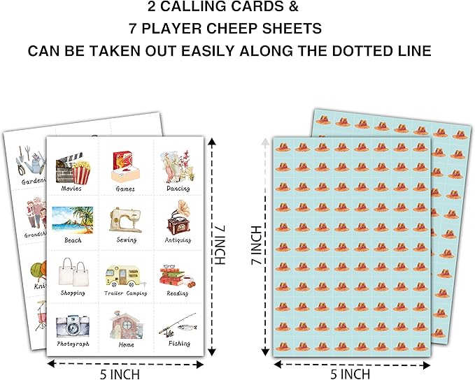 Retirement Bingo Cards, Retirement Game for 24 Players, Family & Friends Office Activity, Retirement Party Favors Supplies Decorations (12)