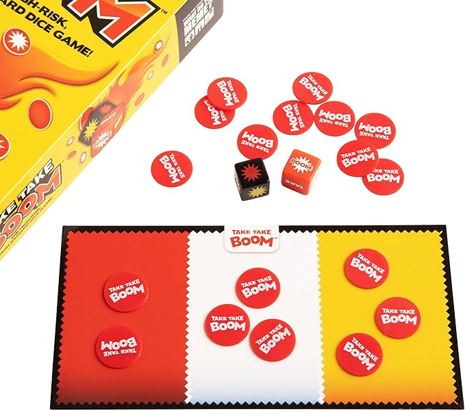 Take Take Boom: The High-Risk, High-Reward Family Dice Game by What Do You Meme?® for 3 + players