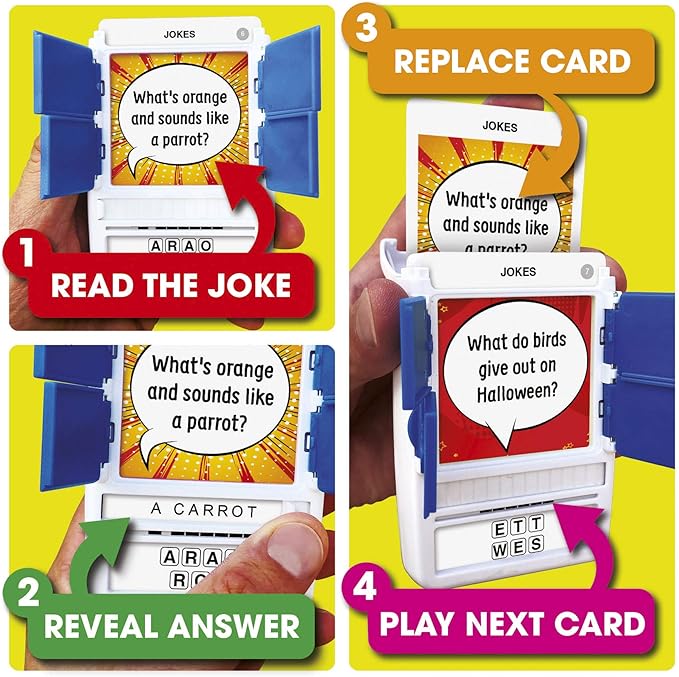 100 PICS Jokes Game | Kids Games | Card Games & Fun Travel Games | Toys & Games | Card Games for Adults and Kids | Family Games | Beach Games | Word Games | Kids Travel | Ages 6+