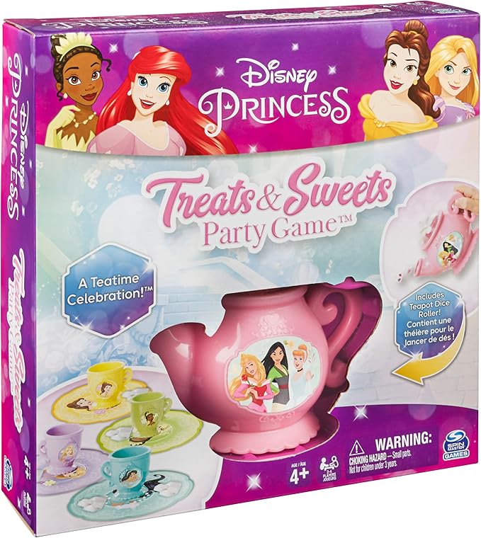 Disney Princess Treats & Sweets Party Board Game, for Kids and Families Ages 4 and up