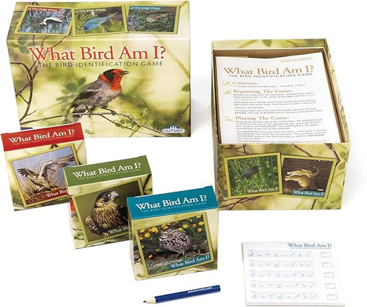 Outset Media What Bird Am I? – The Bird Identification Game – Contains 300 Cards for 2 or More Players Ages 14 and up