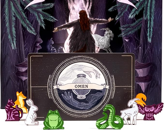 Games Septima - Shapeshifting & Omens Expansion | Transform into Animal Forms & Face Omens | New Cards, Animal Tiles & Modular Gameplay