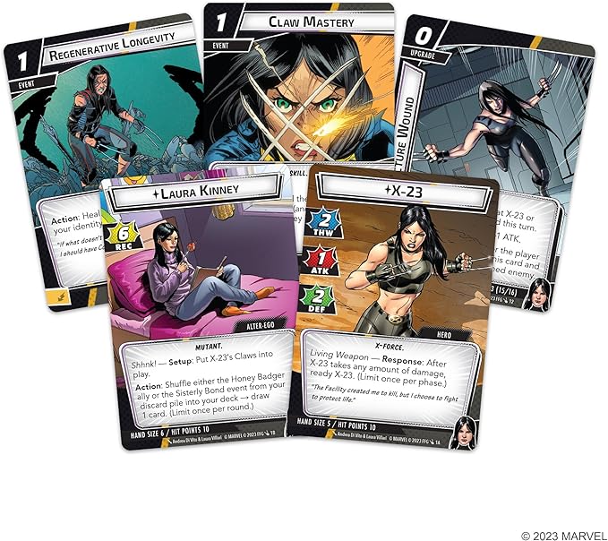 Marvel Champions The Card Game X-23 Hero Pack - Superhero Strategy Cooperative Game for Kids and Adults, Ages 14+, 1-4 Players, 45-90 Minute Playtime - Fantasy Flight Games