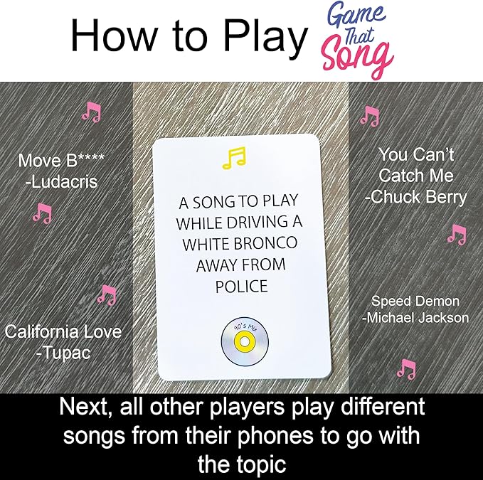 90's Mix Expansion - 50 New Cards - Music Card Game for Family, Adults, and Teens. Hilarious, Addictive, and Competitive Fun for Game Nights!