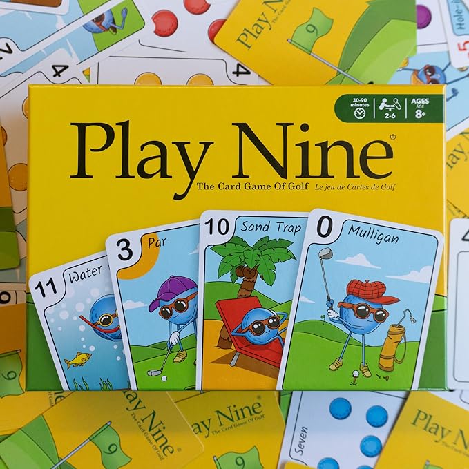 Brush Tee Play Nine Card Game of Golf