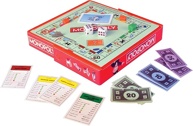 World's Smallest Board Games Set of 4 - Scrabble, Monopoly, Operation, Candy Land (Bundle)