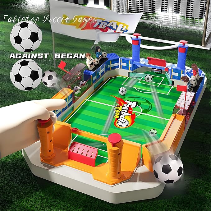 Mini Foosball Table Game for Kids, Soccer Game Set Gifts Boys Toy Football Games Board,Soccer Gifts for 3-5 6-8 8-12 Years Old Boys Birthday