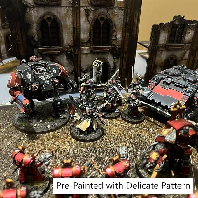 Wargame Terrain Ruin Set for WH40K and 28mm/32mm Miniatures, Tabletop Terrain Battlezone Creation Kit
