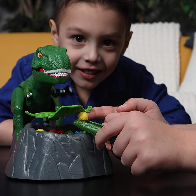 Dino Crunch - Get The Eggs Before The Dino Gets You! - Includes A Fun Shark Bite War Card Game by Goliath