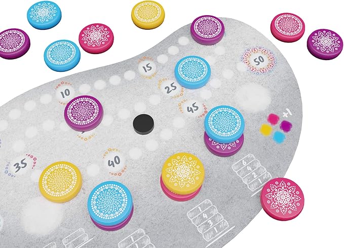 Board and Dice Mandala Stones