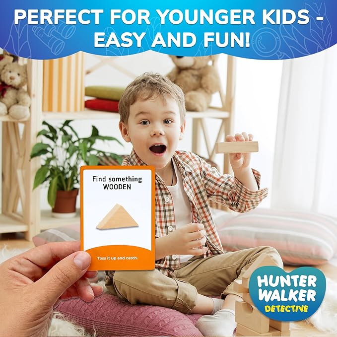 QUOKKA Scavenger Hunt Cards for Toddlers and Kids Ages 4-8 - Indoor Search and Find Activities for Kids Ages 6-8 - Educational Party Games for 3-6 Year Olds