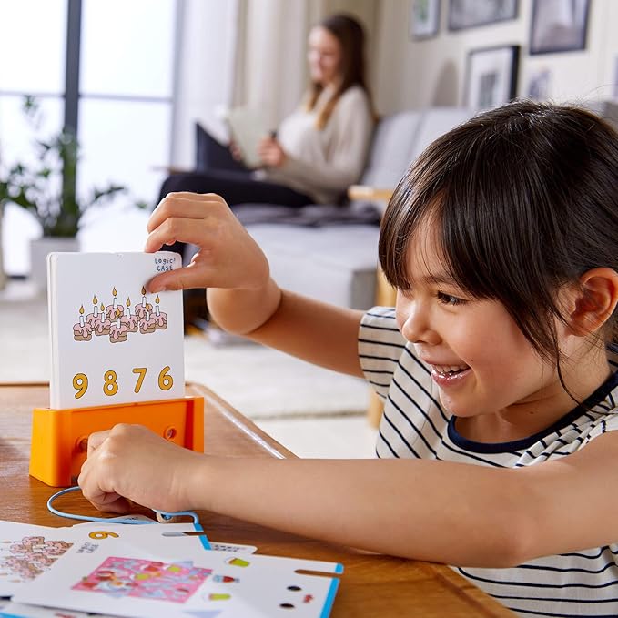 HABA Logic! CASE Starter Set 6+- Brain Teaser Puzzles and Car Games, A Single Player Handheld Game to Develop Critical Thinking for Kids