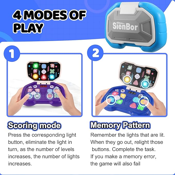 Handheld Game for 6-12, Sensory Fidget Toys for Kids 8-12, Boys&Girl ADHD Toys,999 Levels. 4 Modes，Birthday Gifts for Boys Girls，Fidget Toys for Kids Age 6-12