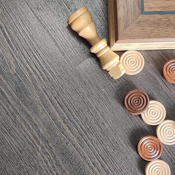 30 Pieces of Checkers just one Game- Wooden Chess Pieces only-Checkers Pieces