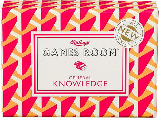 Ridley’s General Knowledge Trivia Card Game – Quiz Game for Kids and Adults – 2+ Players – Includes 140 Unique Questions Cards – Fun Family Game – Makes a Great Gift