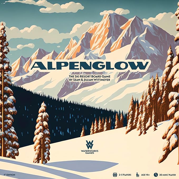 Alpenglow: The Ski Resort Board Game | Fun Strategy Game for Adults and Teens | 2-5 Players | Includes Apres Ski Expansion