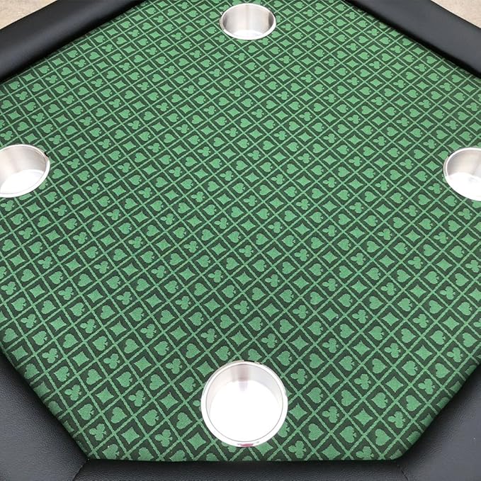 Speed Cloth Poker Table Fabric - 108X60 Inch Section of Suited Casino Card Game Table Felt Top Cover - Green