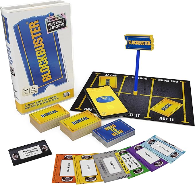 The Blockbuster Game: A Movie Party Game for The Whole Family- Now Featuring Video Games & TV Shows!