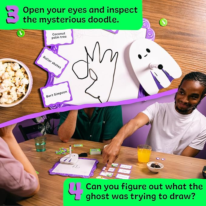 Big Potato Ghosts Can't Draw: A Fun, Spooky Board Game for Kids and Adults, Perfect for Halloween, Birthday Parties and Family Game Nights
