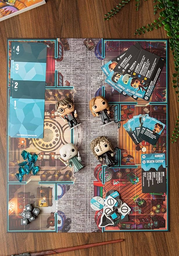 Funko Games Funko Harry Potter 100 Funkoverse - (4 Character Pack) ENGLISH Board Game, Multi Colour - Light Strategy Board Game for Children & Adults (Ages 10+) - 2-4 Players - Gift Idea