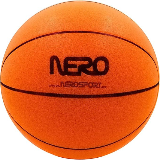 Ninja Silent Basketball- Soft Foam Indoor Basketball Size 3 (7 inches) | Soundless for Quiet Dribbling and Indoor Training (Ball in Bag)